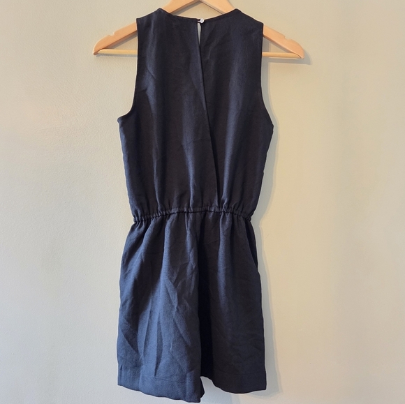 Aritzia Wilfred River Sleeveless Feminine Classy Romper in Black Size Small - Picture 12 of 15